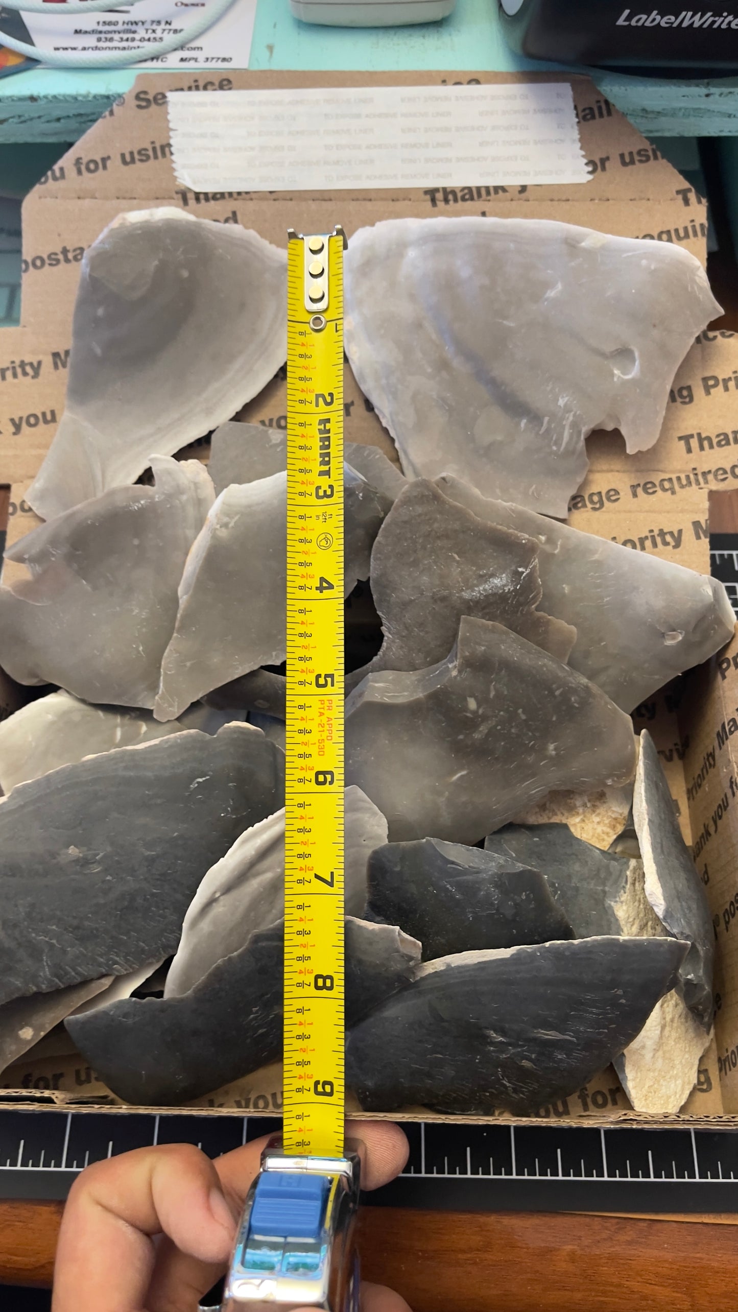 3lbs of Heat treated Georgetown flint flakes