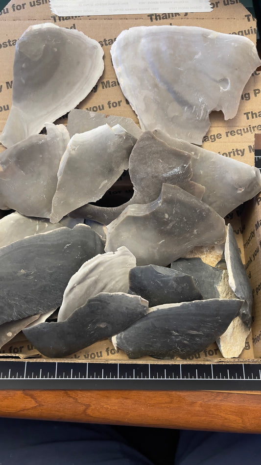 3lbs of Heat treated Georgetown flint flakes