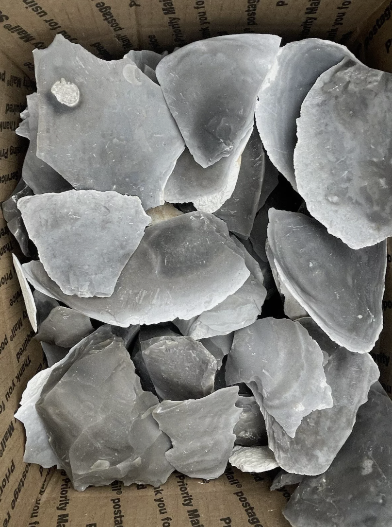 3 Pounds of Large High Quality Georgetown Flint spalls