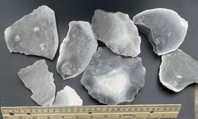 3 Pounds of Large High Quality Georgetown Flint spalls