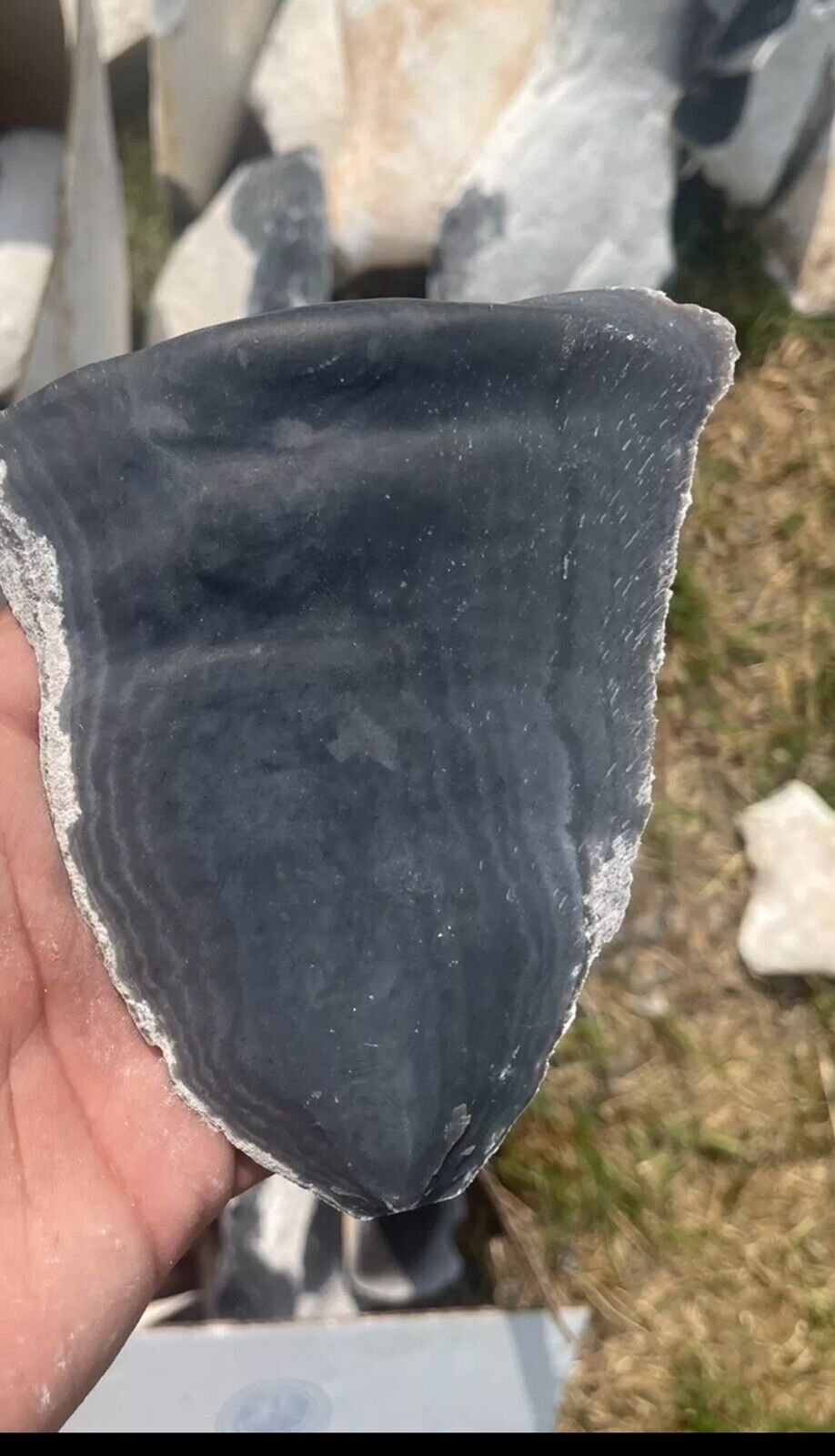 3 Pounds Of High Quality RARE Blue Georgetown Flint (Big Spalls) Flint Knapping