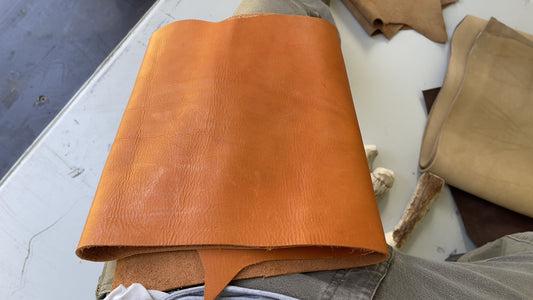 Large Soft Leather Leg Pad Flint Knapping Free Ship