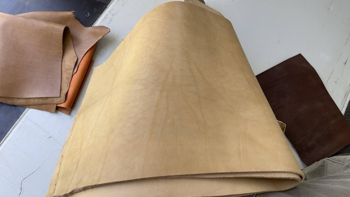 Large Soft Super Thick Saddle Back Leather Leg Pad Flint Knapping Free Shipping