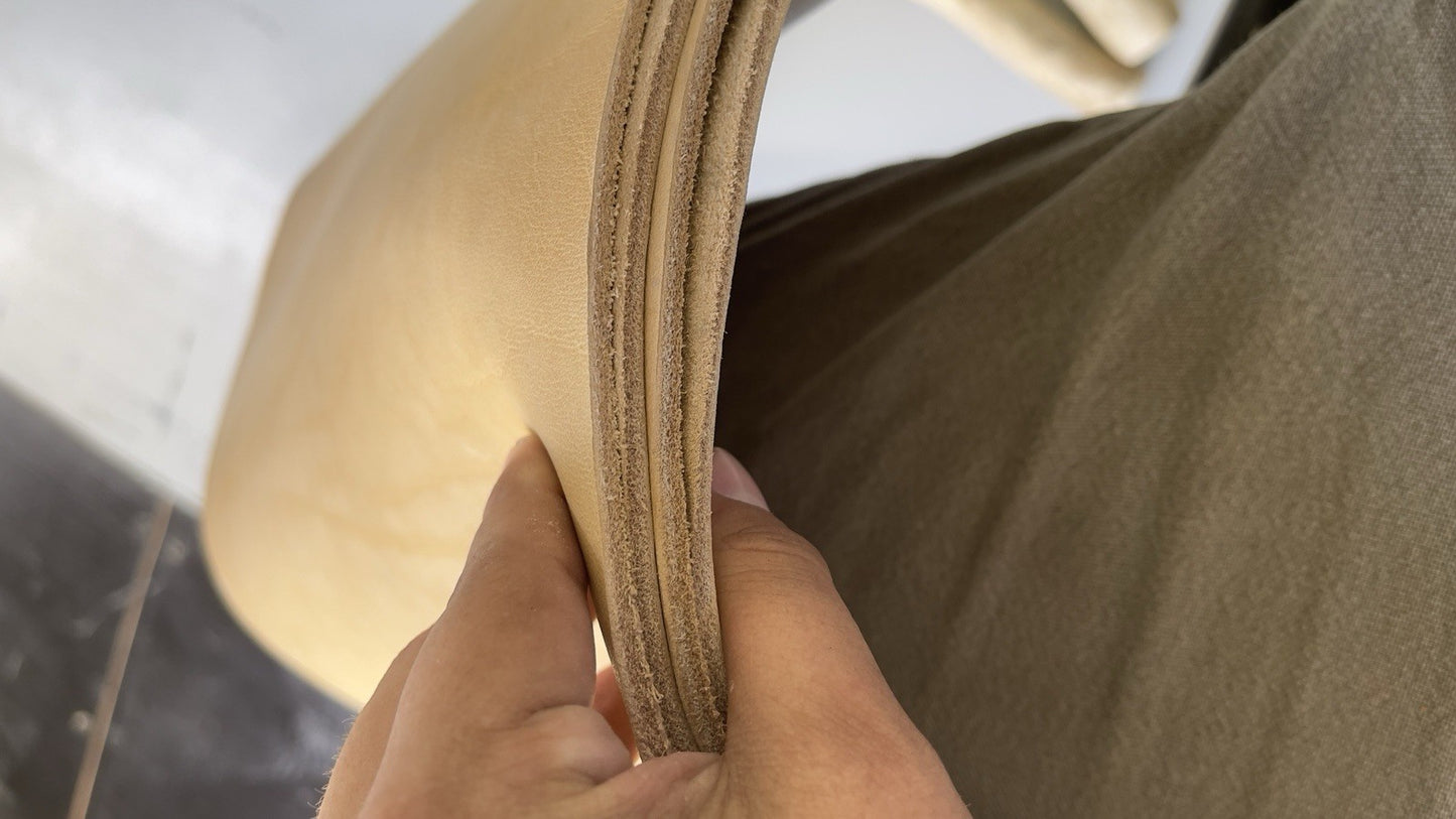 Large Soft Super Thick Saddle Back Leather Leg Pad Flint Knapping Free Shipping