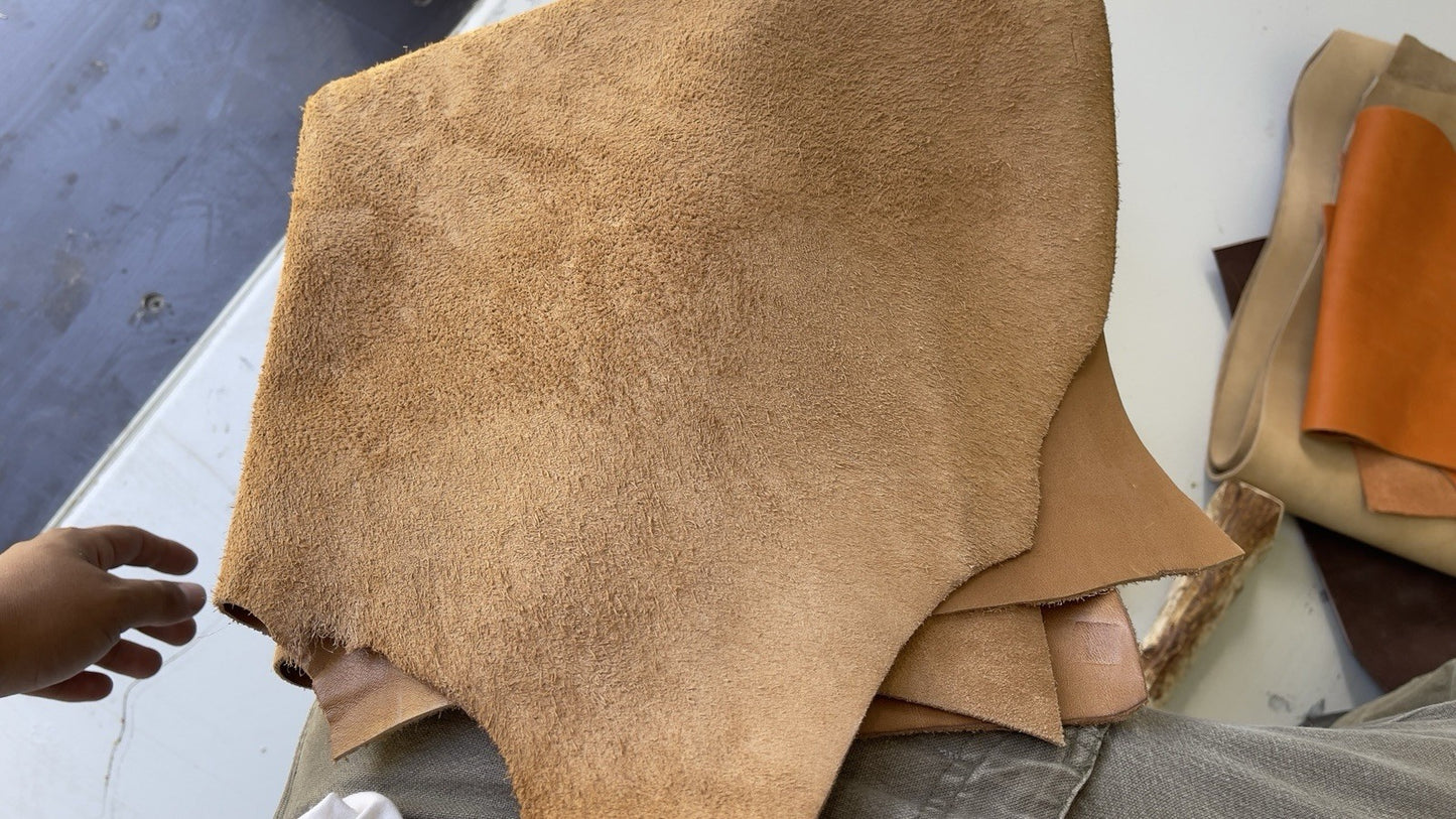 Large Soft Leather Leg Pad Flint Knapping Free Ship